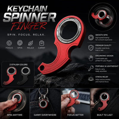Keychain Spinner Finger
