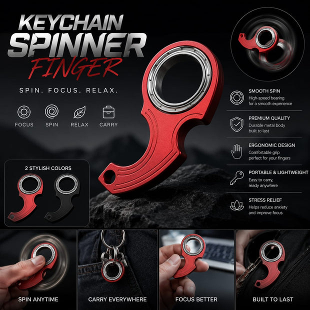 Keychain Spinner Finger