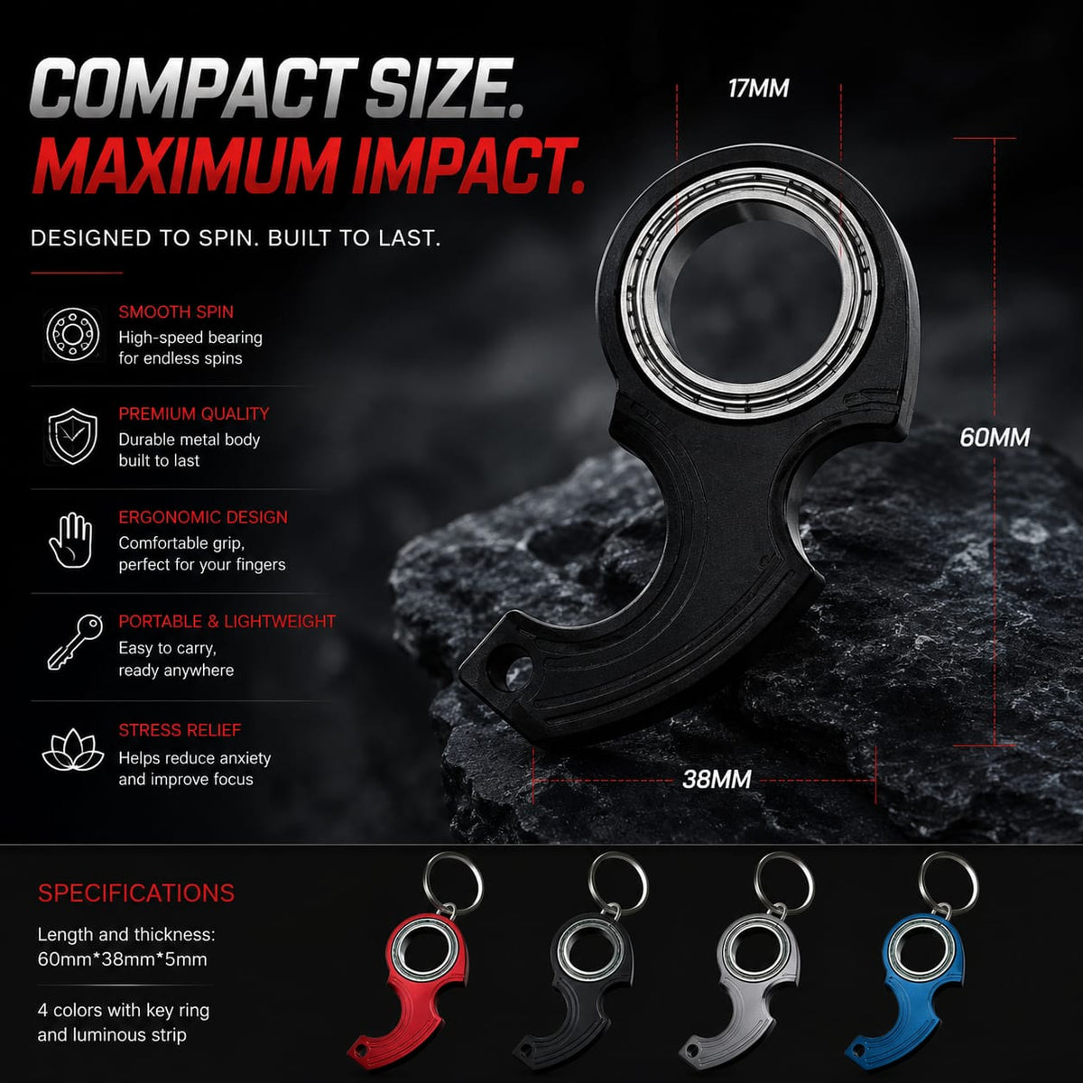Keychain Spinner Finger